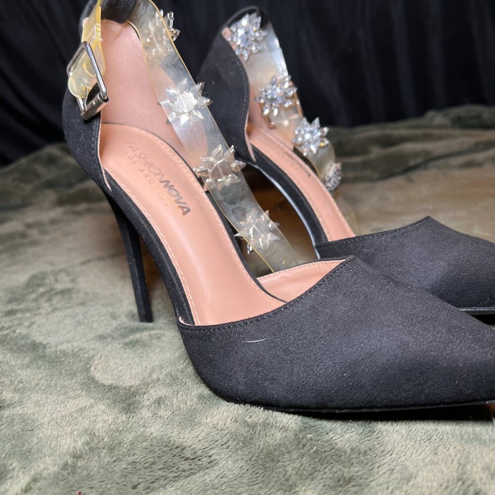 Pointed Toe Black Formal Heels